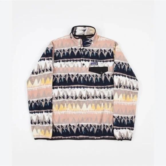 Patagonia Fleece Synchilla Snap-T Pullover Bandicoot Marrow Grey Small​​​ - Picture 2 of 10